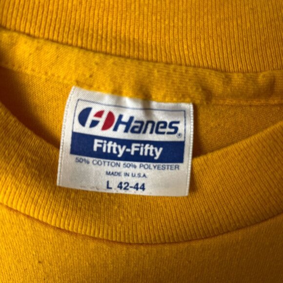 1989 Vintage 80s Unity In Our Diversity JCL T Shirt Adult Yellow Large L USA - Picture 4 of 16